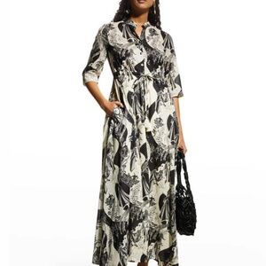 Tory Burch Printed Long Dress NEW!